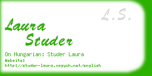 laura studer business card